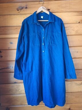 Old Navy, Long Sleeve Denim Shirt Dress